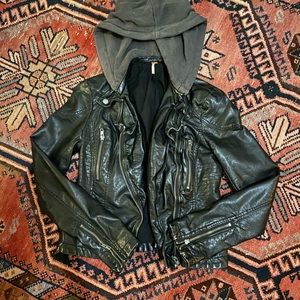 Free People Vegan Leather Jacket